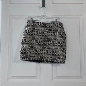 Aztec print skirt